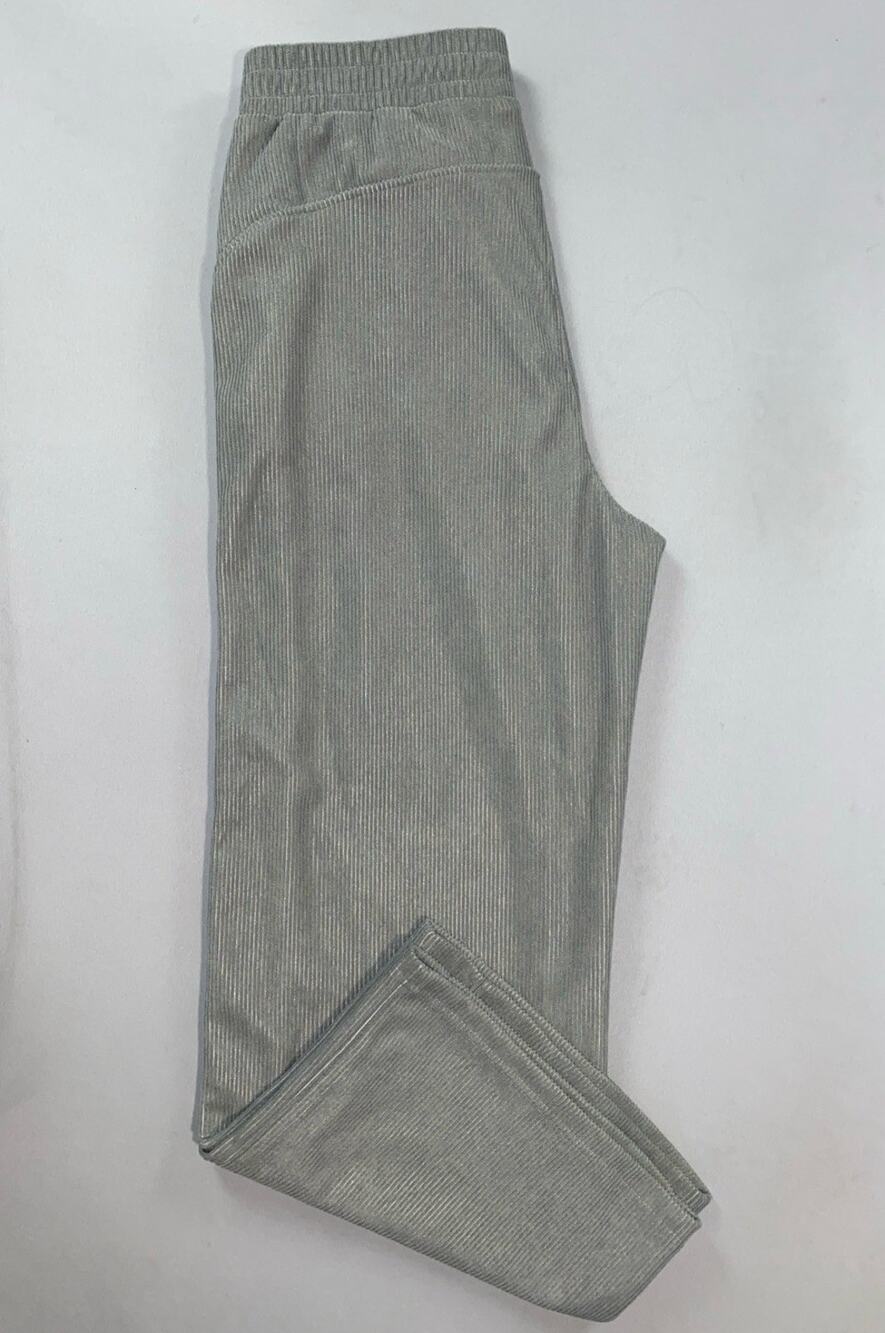 Halara Women's High Waisted Pocket Straight Leg Baggy Mop Corduroy Pants. L Reg